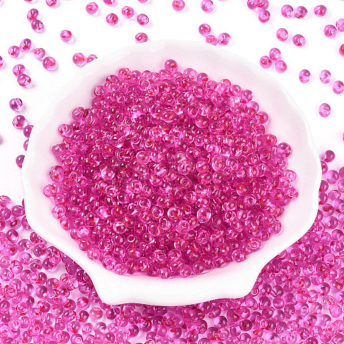 3/0 Baking Paint Glass Fringe Seed Beads SEED-A034-04D-1