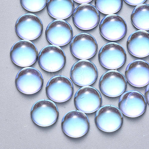 Transparent Glass Cabochons GLAA-S190-013A-A01-1