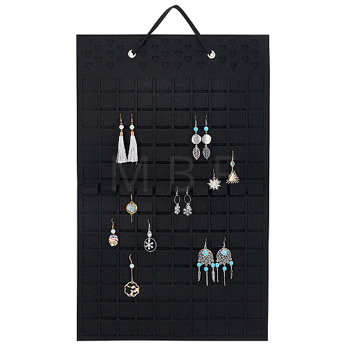 Soft Felt Wall-Mounted Earring Hanging Display Bags EDIS-WH0005-35-1