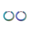 202 Stainless Steel Huggie Hoop Earrings EJEW-F111A-18mm-RC-4