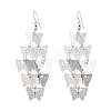 Brass Dangle Earrings EJEW-B157-02B-P-4