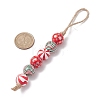 Wood Beads Pendant Decoraiton HJEW-JM02270-4