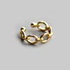 Women's Simple Brass Cuff Earrings EJEW-BB62854-A-2