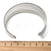 Electrophoresis Iron Cuff Bangles for Women BJEW-M057-05P-3