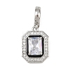 Brass Micro Pave Cubic Zirconia Pendants LS-KK-K413-08P-1