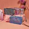 4Pcs 4 Colors Portable Plastic Laser Transparent Cosmetic Storage Bags ABAG-SZC0007-08-5