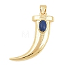 Natural Lapis Lazuli Pendants KK-C170-27G-05-1