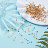 200Pcs 304 Stainless Steel Stud Earring Findings STAS-ME0001-49-4