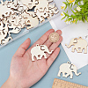   50Pcs Wood Laser Cut Big Pendants WOOD-PH0002-81B-3