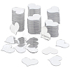   300Pcs Heart Mirror Self Adhesive Acrylic Mosaic Tiles DIY-PH0021-93-1