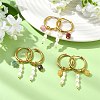 Natural Multicolor Tourmaline Hoop Dangle Earrings EJEW-JE07218-1