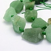 Natural Green Aventurine Beads Strands G-G697-E07-3