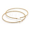 304 Stainless Steel Big Hoop Earrings EJEW-F188-24G-F-2