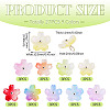27Pcs 9 Colors Two Tone Glass Charms PALLOY-TADJ00014-3