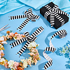 Polyester Stripe Pattern Ribbon OCOR-WH0078-526A-02-4