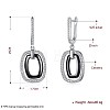 Trendy 925 Sterling Silver Hoop Earrings EJEW-BB20943-A-7