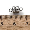 304 Stainless Steel Magnetic Clasps STAS-A121-04P-3