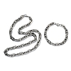 201 Stainless Steel Chain Necklaces & Chain Bracelets SJEW-G087-03P-4
