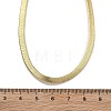 Brass Flat Snake Chain Necklaces for Women NJEW-U035-05G-5