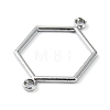 Rack Plating Alloy Links Connector Charms PALLOY-K023-04P-2
