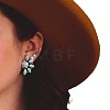 Bohemian Style Flower Alloy & Synthetic Turquoise Stud Earrings FS-WG437DA-01-5