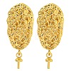 Rack Plating Brass Studs Earrings Finding KK-T072-08G-1