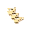 304 Stainless Steel Pendants STAS-D382-04D-G-2