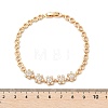 Brass Micro Pave Cubic Zirconia Chain Bracelets KK-R217-42G-5