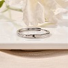 Rhodium Plated 925 Sterling Silver Adjustable Rings RJEW-S397-01P-12-2