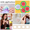  4Pcs 4 Style Wooden Square Frame Crochet Ruler DIY-NB0008-80-6