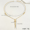 Gorgeous Stainless Steel Crystal Rhinestone Roman Numeral Circle Pendant Necklaces for Women QO9264-1