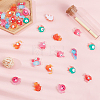 Translucent Frosted Resin Cabochons CRES-SC0001-46-4