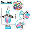8Bags Polymer Clay Pendants CLAY-CP0001-01-2