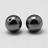 Non-magnetic Synthetic Hematite Beads G-P162-02-4mm-2