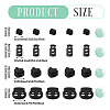 100Pcs 4 Styles Plastic Cord Locks FIND-TA0010-22-4