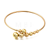 Alloy Round Ball Cuff Choker Necklaces for Women NJEW-L183-001G-1