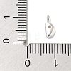 925 Sterling Sliver Cubic Zirconia Moon Charms STER-R002-02S-01-3