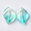 Transparent Spray Painted Glass Pendants GLAA-S054-001B-04-2