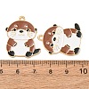 Alloy Enamel Pendants AL-CBA5FAE-02G-G-2
