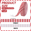 Polyester Stripe Pattern Ribbon OCOR-WH0078-526B-01-2