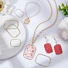 36Pcs 3 Styles Alloy Open Back Bezel Pendants FIND-CA0006-07-5