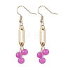 Imitation Jade Glass Dangle Earrings EJEW-JE05924-04-1