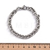 Tarnish Resistant 304 Stainless Steel Cable Chain Bracelets BJEW-I238-09P-5