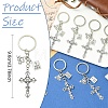 20Pcs Alloy Pendant Keychain KEYC-YW00254-3