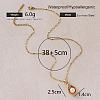 Vintage 304 Stainless Steel & Imitation Pearl Teardrop Pendant Necklaces for Women BR9499-6
