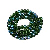 Electroplate Glass Beads Strands EGLA-A044-T6mm-L24-3