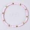 Bohemian Style Natural Shell Column Beads Stretch Bracelets for Women WU0042-4-1