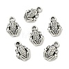 Tibetan Style Alloy Frog Charms TIBEP-O009-28-1