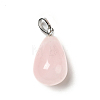 Natural Rose Quartz Pendants G-I332-05P-13-2