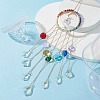 Natural Gemstone Ring Pendants Decorations HJEW-JM01267-2